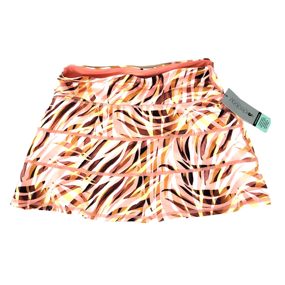 IDEOLOGY Womens White Stretch Pocketed Pink Ruffled Gym Skort 2X NWT - Picture 2 of 5